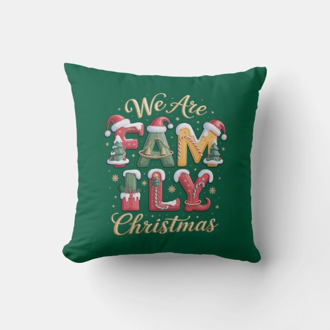 Creative & Fun Family Christmas Kudde (Framsida)
