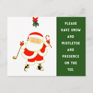 Creative Golf Christmas Helg Vykort