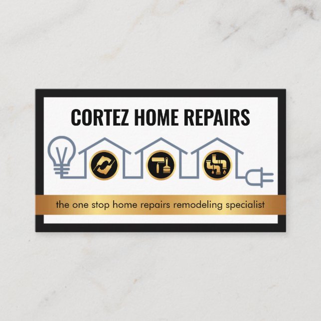 Creative Home Handyman Tools Circuit Wiring Visitkort (Framsida)