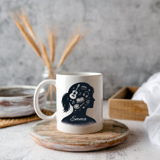 Creative Mind Silhouette | Personalized Artistic  Mugg