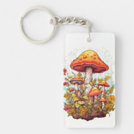 Creative Mushroom Forest Illustration