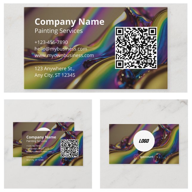 Creative Painter Visitkort (Creative Painter Business Cards)