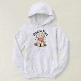 Creative Paws Golden Retriever Dog Artist Painting T Shirt