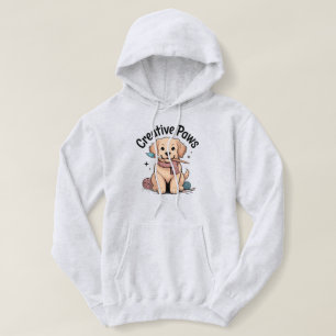 Creative Paws Golden Retriever Hund Konstnär Målni T Shirt
