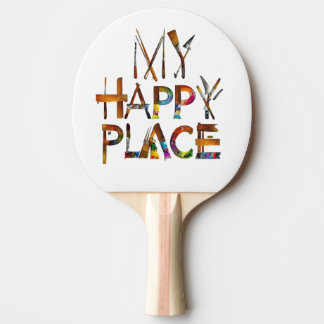 "Creative Spin – My Happy Place Artist Paddle" Pingisracket