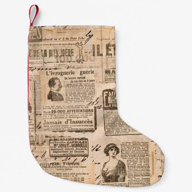 Creative vintage style background. Paper texture.  Liten Julstrumpa (Framsidan)