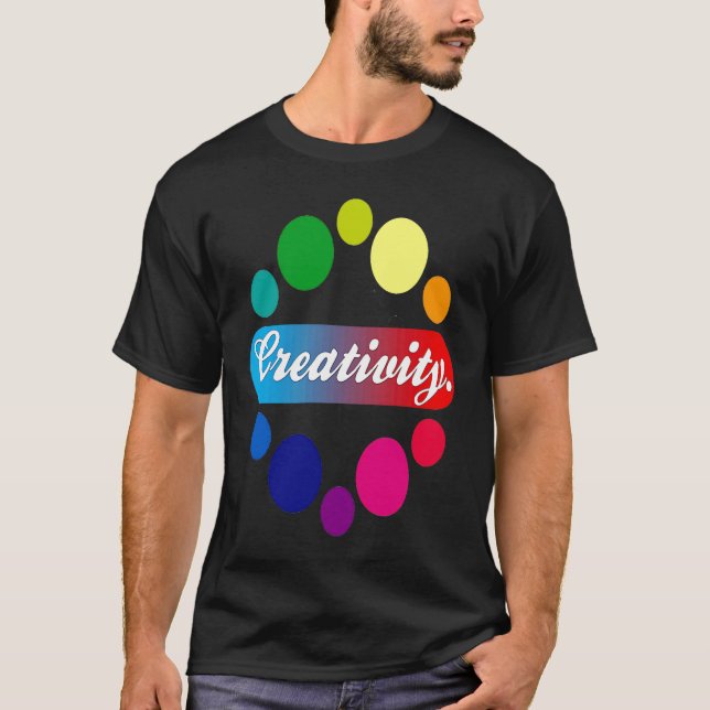 Creativity acrylic painter artist t shirt (Framsida)