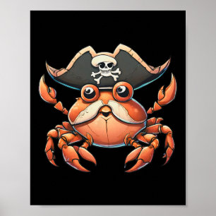 CreatSea Ocean Pirat Crab Hunting Sailo Poster
