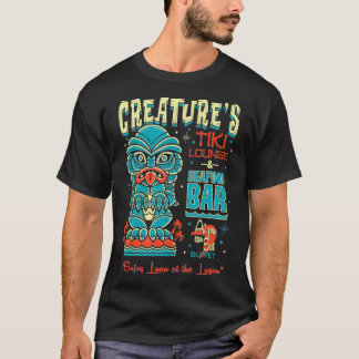 CreatTiki Lounge Lagoon Retro Hawaii Surfa mov T Shirt
