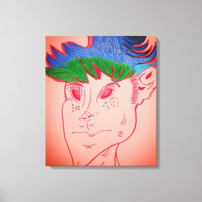 Creature Features Animation Stretched Canvas Print (Framsida)