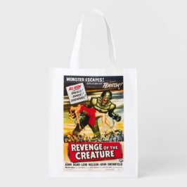 Creature Monster Vintage Style Movie Poster  Återanvändbar Påse