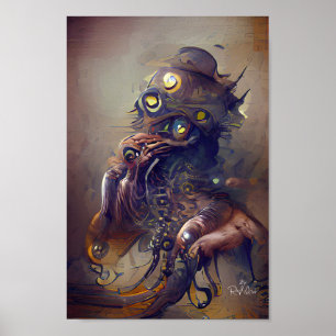 CREATURE SHOW fantasyart-illustration poster