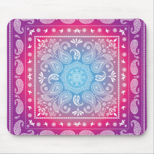 CRed Blue Burst Mousepad Musmatta