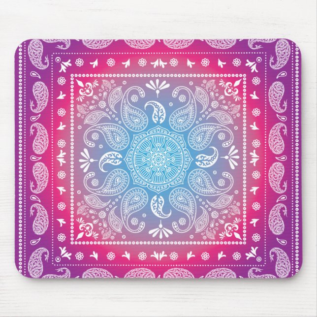 CRed Blue Burst Mousepad Musmatta (Framsidan)