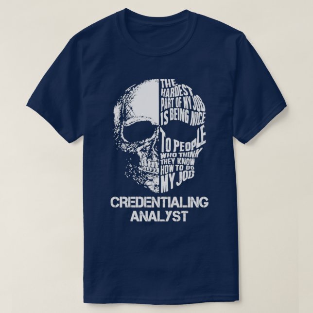 Credentialing Analyst T Shirt (Design framsida)