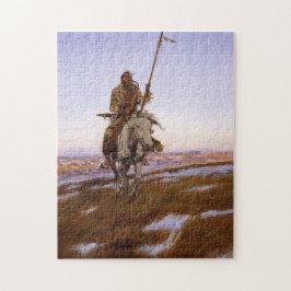 Cree-indianen Charles M Russell Native American A Pussel