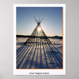 Cree Teepee Ram Poster