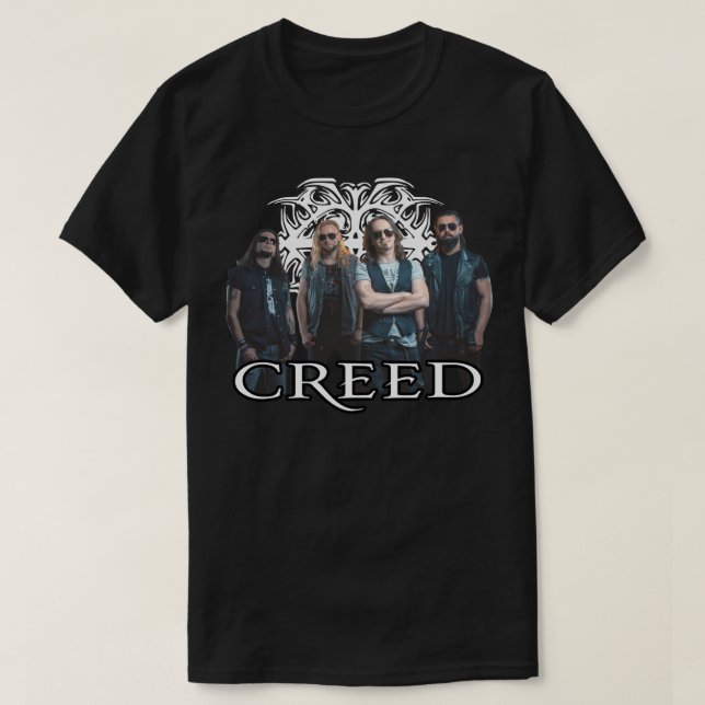Creed 4 man rock musik poster Classic T Shirt (Design framsida)