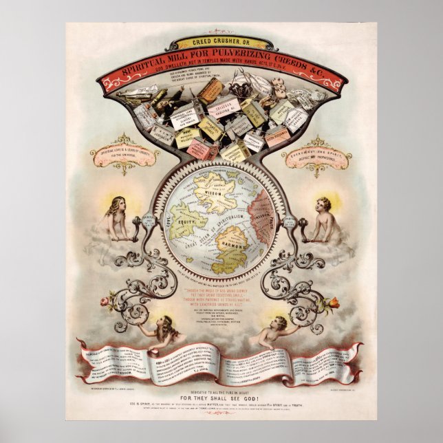 Creed Crusher; Mill for Pulverizing Creeds (1867) Poster (Framsidan)