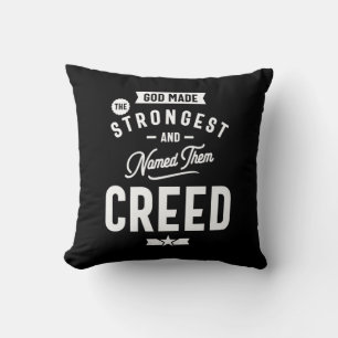 Creed Personlig Namn Birthday Gift Kudde