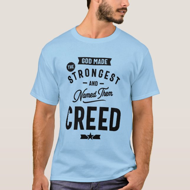 Creed Personlig Namn Birthday Gift T Shirt (Framsida)