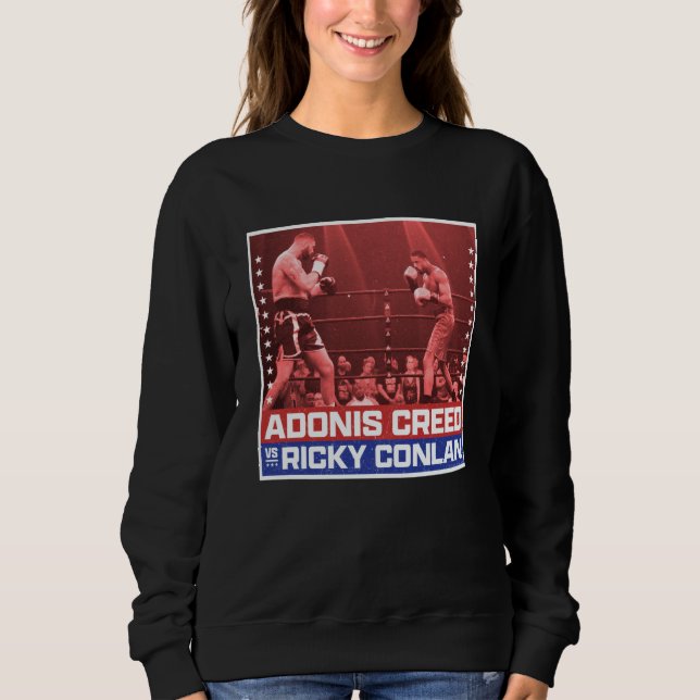 Creed vs Conlan boxningsring röd T Shirt (Framsida)