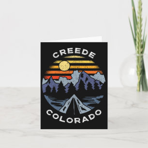 Creede Colorado Mountains Vacation Camping Souveni Kort