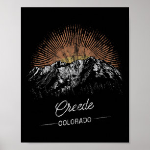 Creede Mountains Colorado Vandring Utomhus Vintage Poster