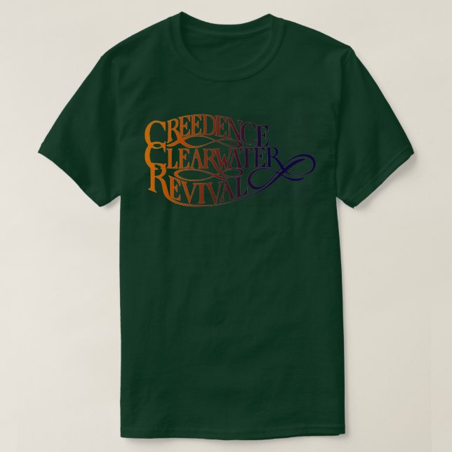 Creedence Clearwater Revival Retro Artwork T Shirt (Design framsida)