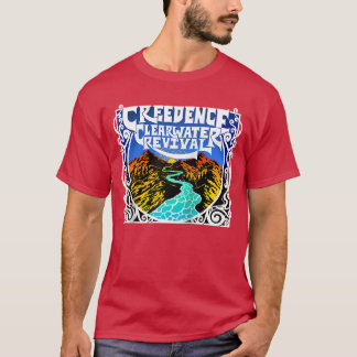 Creedence Clearwater Revival River Baseballee retr T Shirt