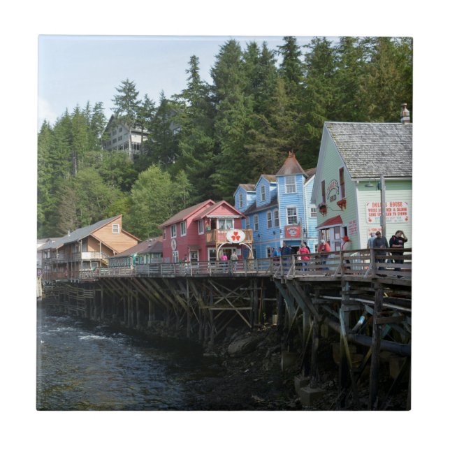 Creek Street i Ketchikan Kakelplatta (Framsidan)