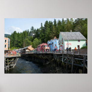 Creek Street i Ketchikan Poster