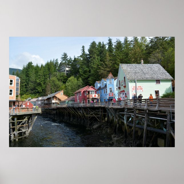 Creek Street i Ketchikan Poster (Framsidan)