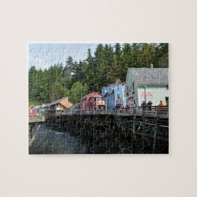 Creek Street i Ketchikan Pussel (Horisontell)