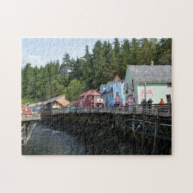Creek Street i Ketchikan Pussel (Horisontell)