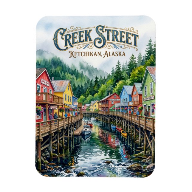 Creek Street USA översätts till Magnet (Vertikal)