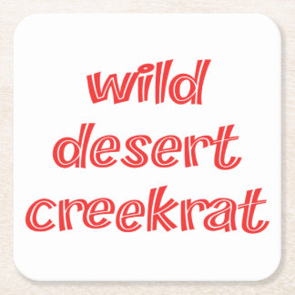 CreekRat® | CreekRat Co. | Topanga - Malibu - CA Underlägg Papper Kvadrat