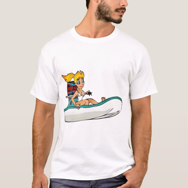 Creekrat Flever Boat Girl Tee (Framsida)