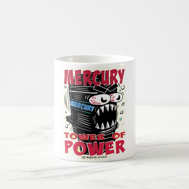 Creekrat Mercury Tower of Power Cartoon Mug Kaffemugg (Center)