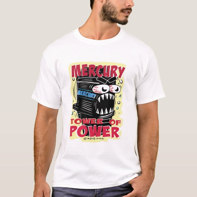 Creekrat Mercury Tower of Power Cartoon T Shirt (Framsida)