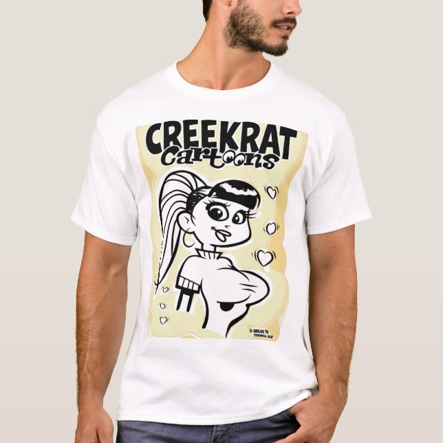 Creekrat Tecknad Studios - Bäck Råtta T Shirt (Framsida)
