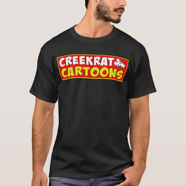 Creekrat Tecknad Studios - Bäck Råtta T Shirt (Framsida)