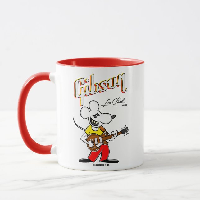 Creekrat Tecknad Studios - Les Paul av Gibson Mugg (Vänster)