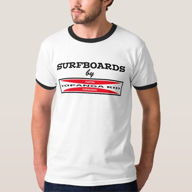 Creekrat Tecknad Studios - Topanga Kid Surfboard T Shirt (Framsida)
