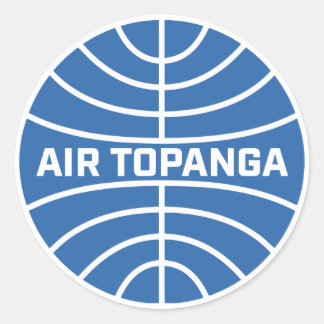 Creekrat Tecknads Topanga Airlines Decal Runt Klistermärke