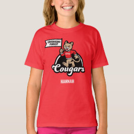 Creekside Forest Elementary Cougar Mascot T-Shirt