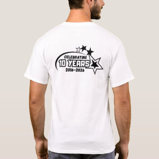 creekside logo with stars back t shirt