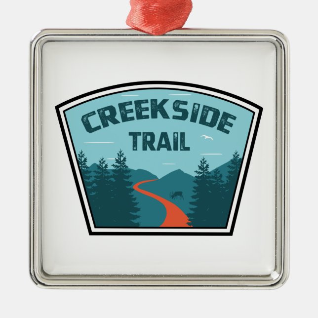 Creekside Trail Julgransprydnad Metall (Framsidan)