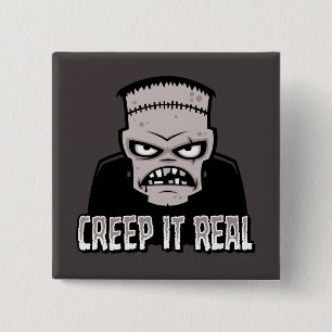 Creep It Real Classic Horror Frankenstein-design Knapp