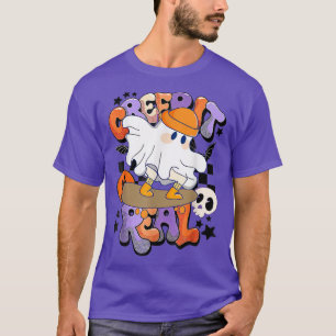 Creep It Real Ghost Boy Vintage Retro Halloween Fa T Shirt